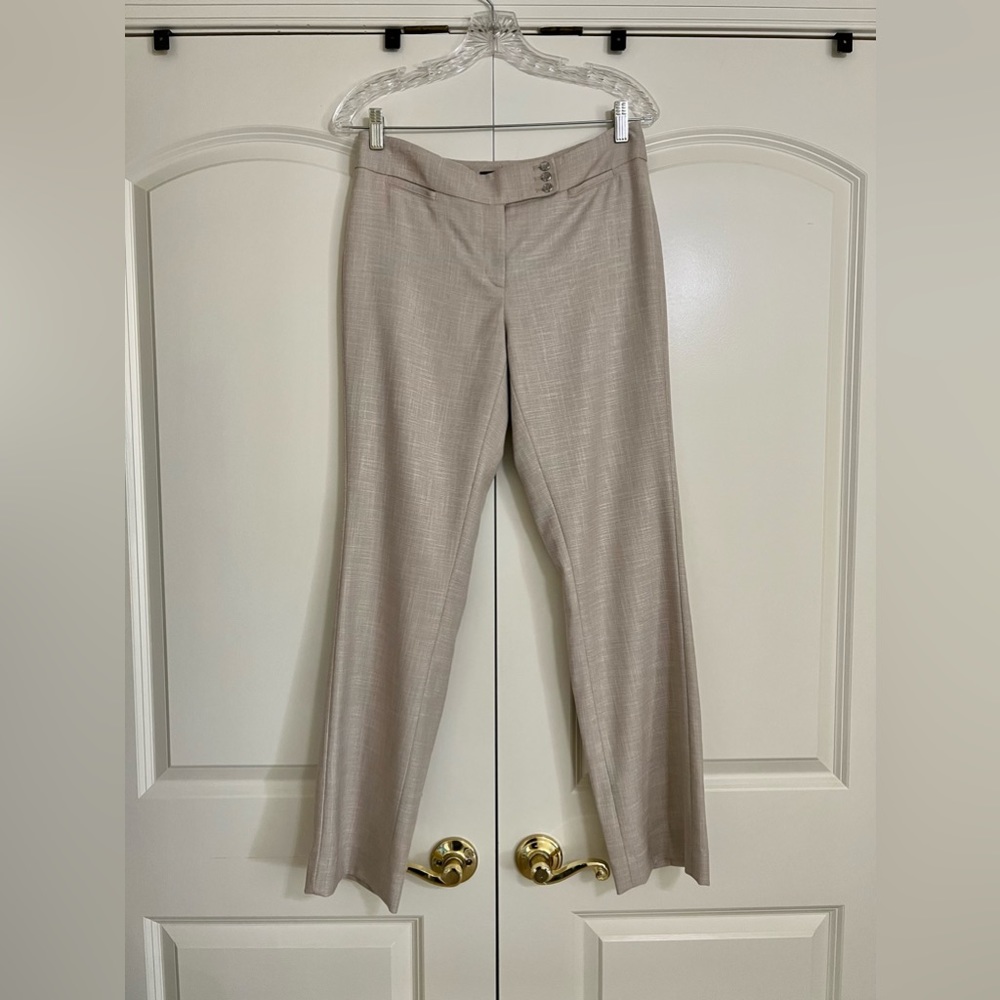 White House Black Market Sleek Bootcut Pants - TAUPE - Size 4 Regular